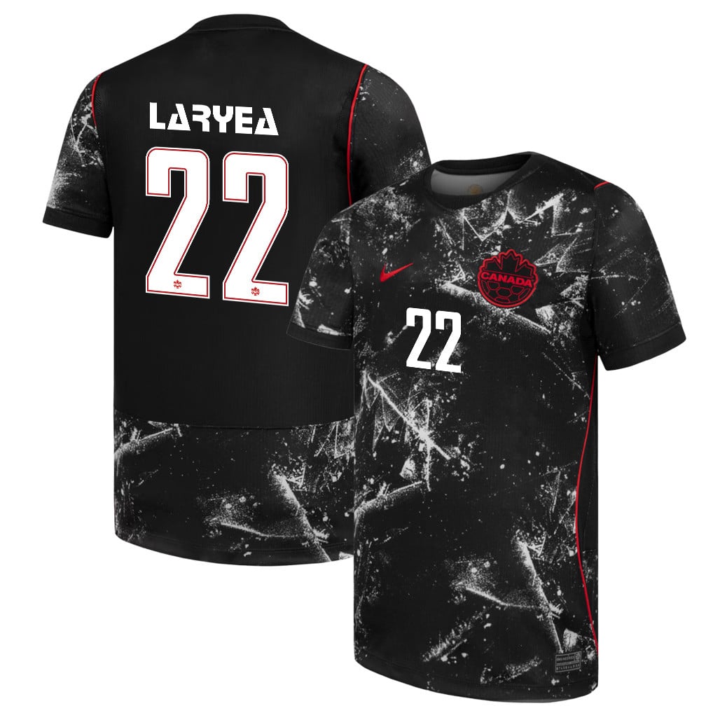 Richie Laryea 22 Canada National Team 2026 Away Jersey - Black, Men