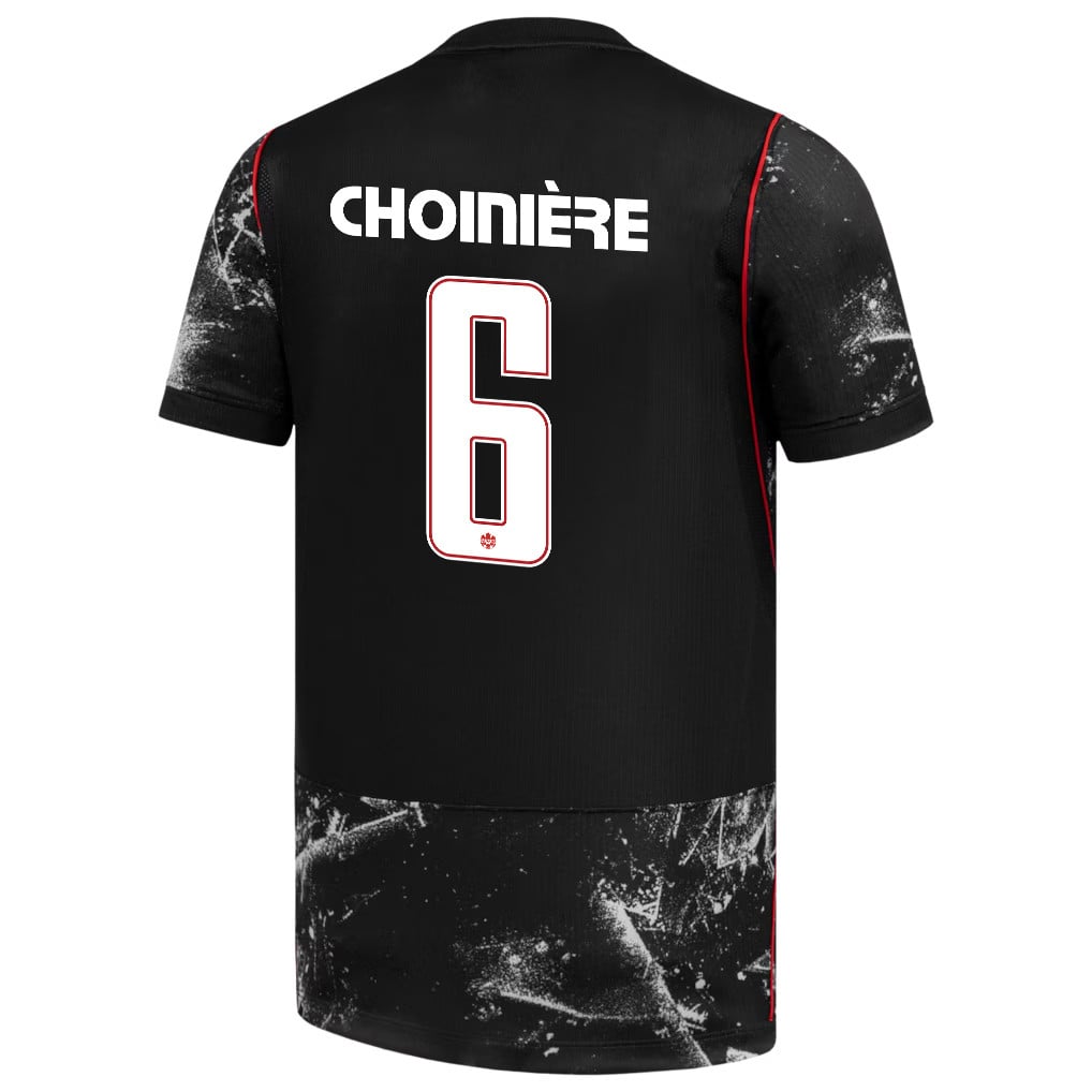 Mathieu Choinière 6 Canada National Team 2026 Away Jersey - Black, Men