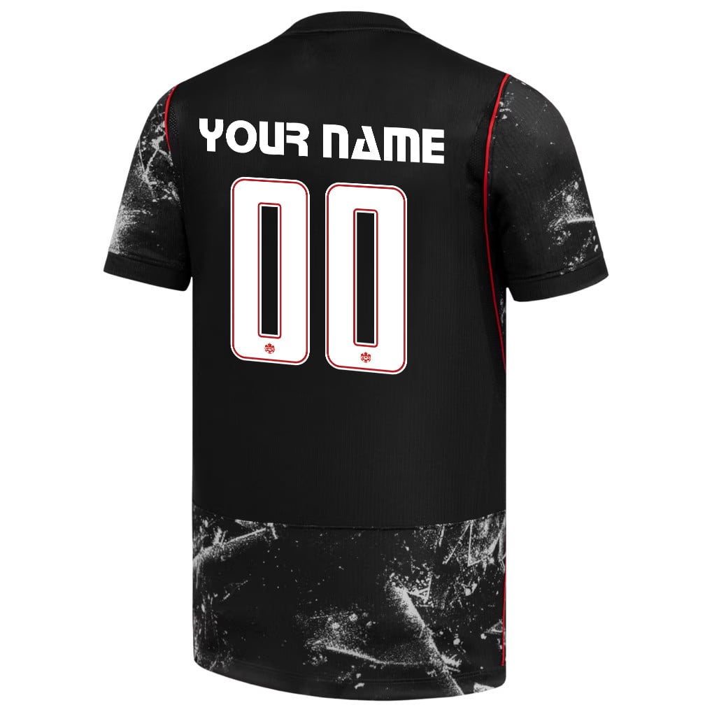 Canada National Team 2026 Away Jersey - Personalized - Black, Men