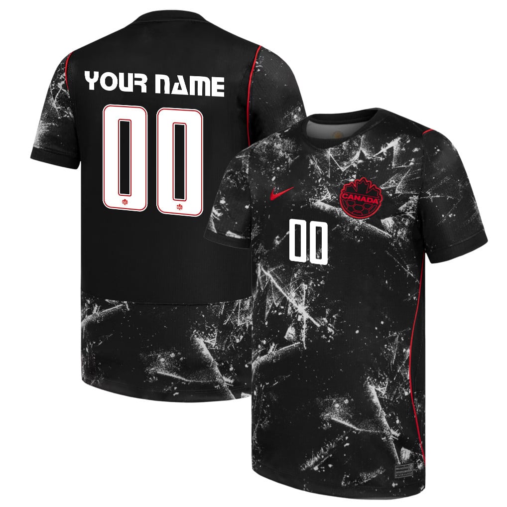 Canada National Team 2026 Away Jersey - Personalized - Black, Men