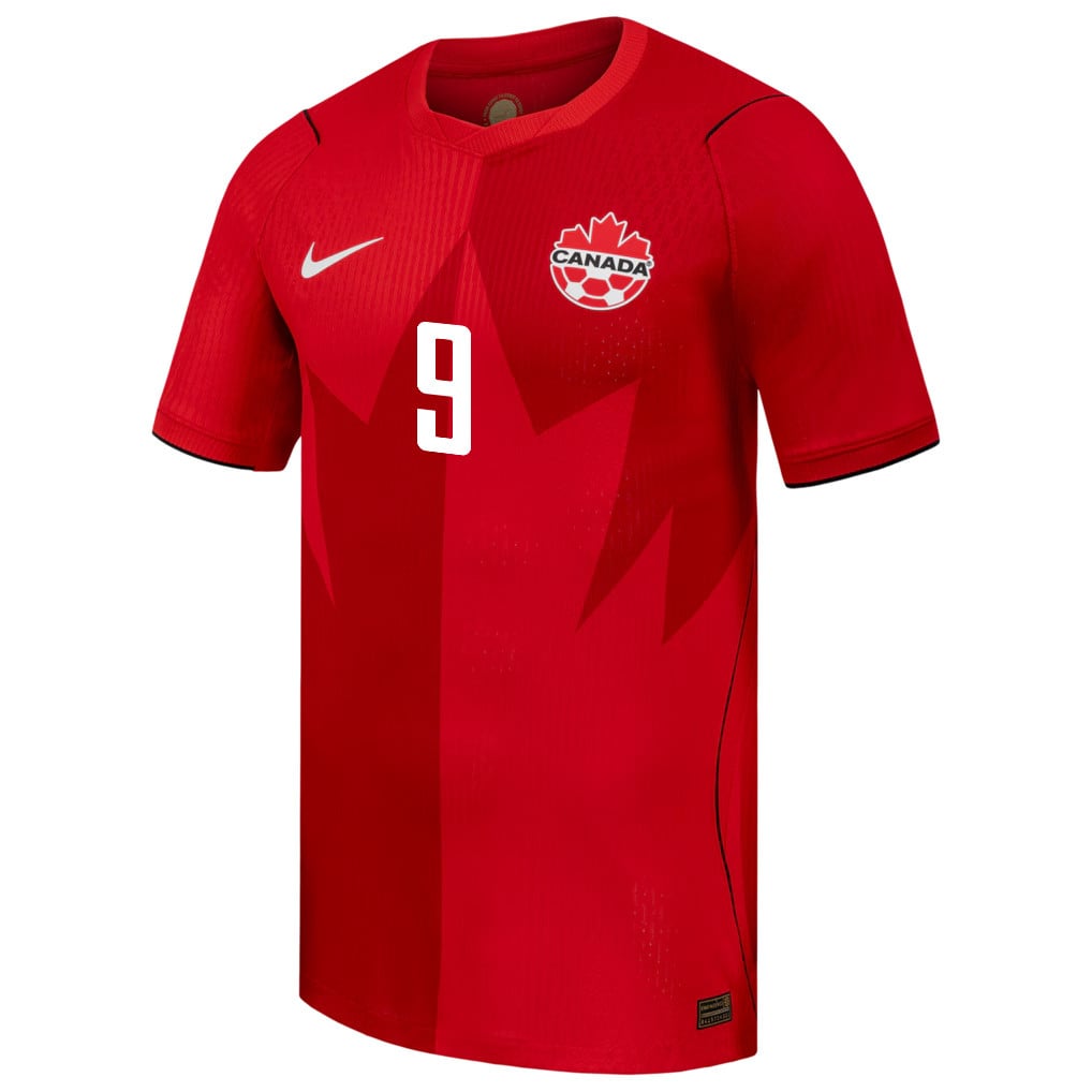 Jacen Russell-Rowe 9 Canada National Team 2026 Home Jersey - Red, Men