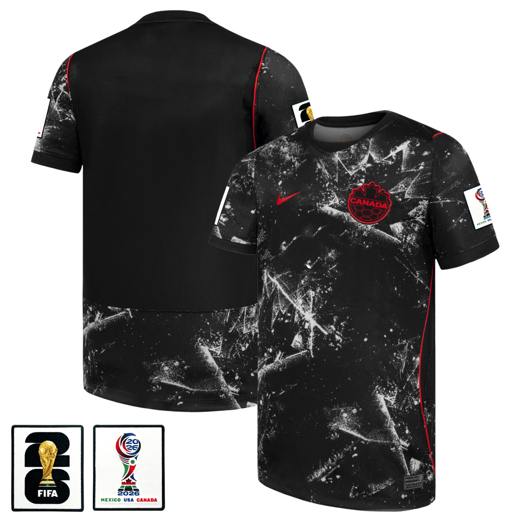 Canada National Team 2026 x World Cup Patch Away Jersey - Black, Men