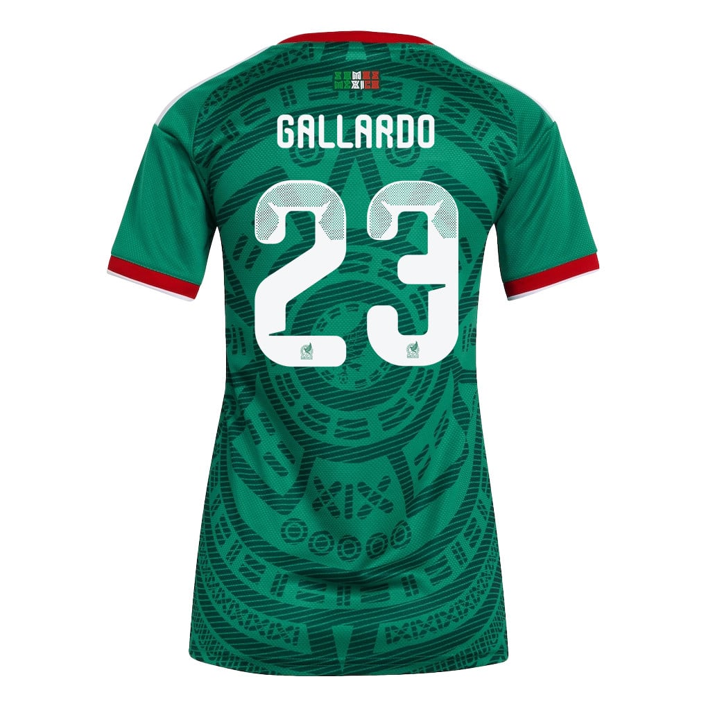Jesús Gallardo 23 Women's Mexico National Team 2026 Home Jersey - Green