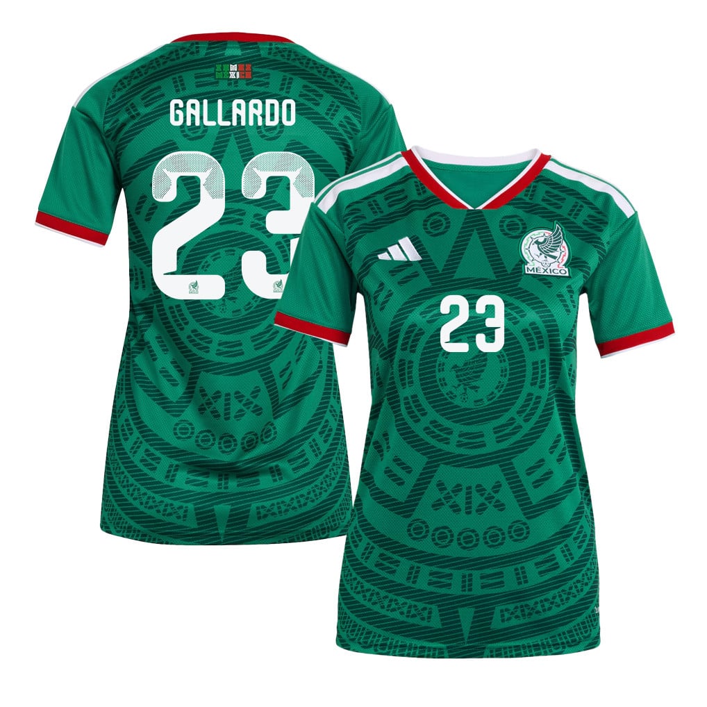 Jesús Gallardo 23 Women's Mexico National Team 2026 Home Jersey - Green