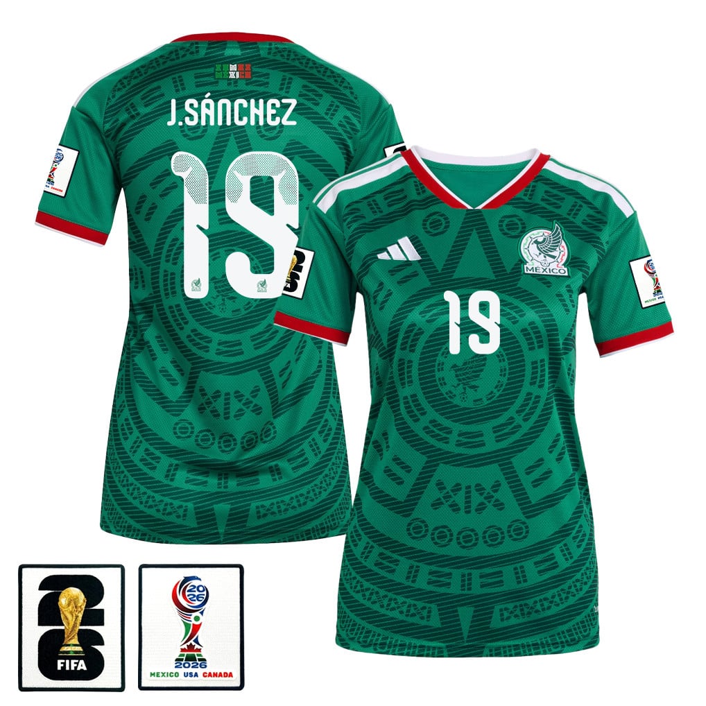 Jorge Sánchez 19 Women's Mexico National Team 2026 Home Jersey - Green