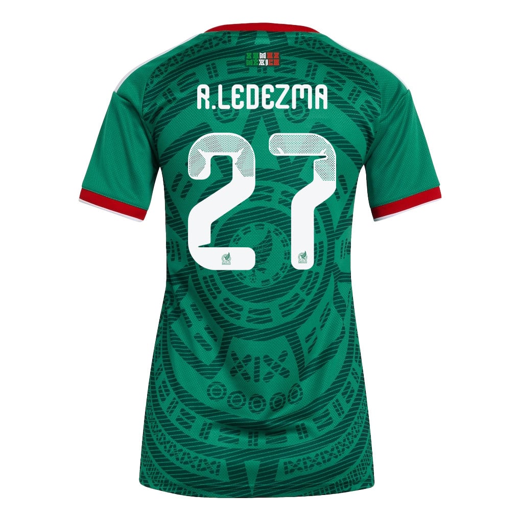 Richard Ledezma 27 Women's Mexico National Team 2026 Home Jersey - Green