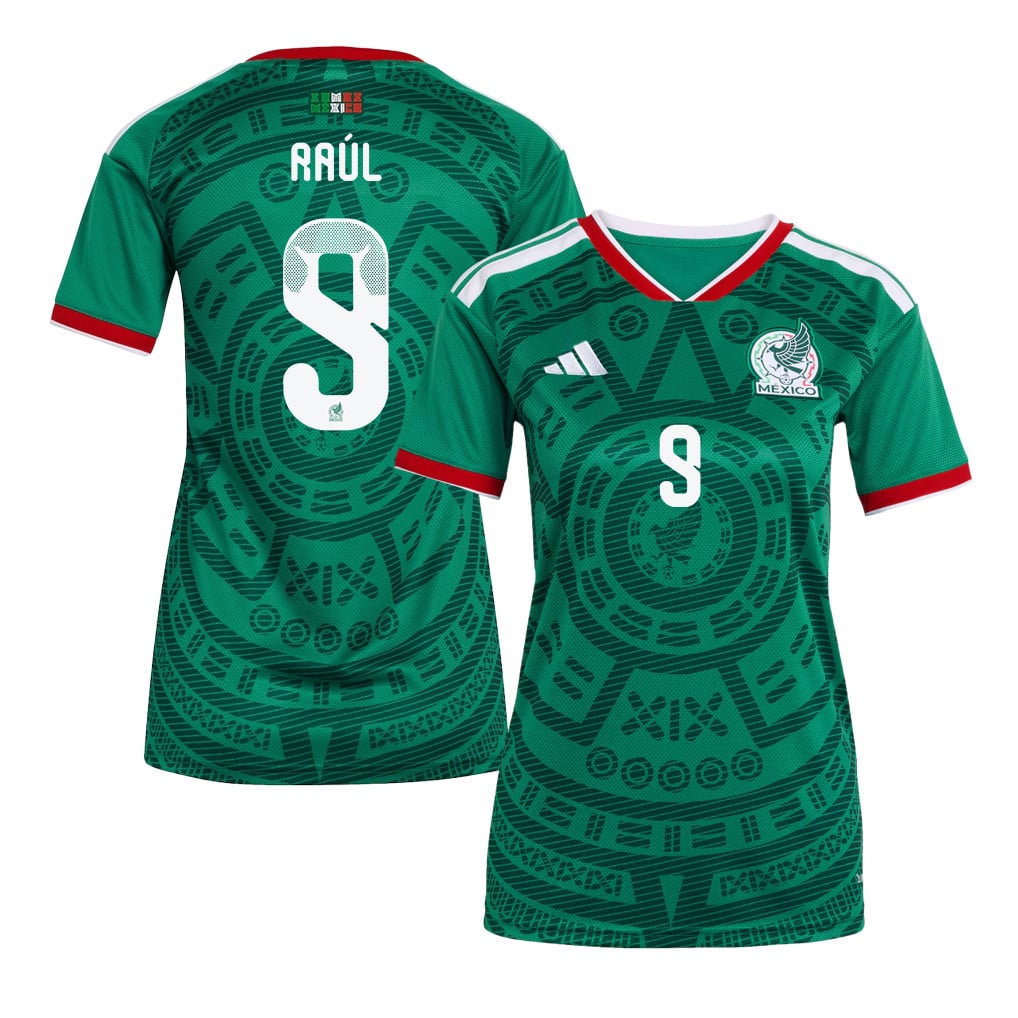 Raúl Jiménez 9 Women's Mexico National Team 2026 Home Jersey - Green