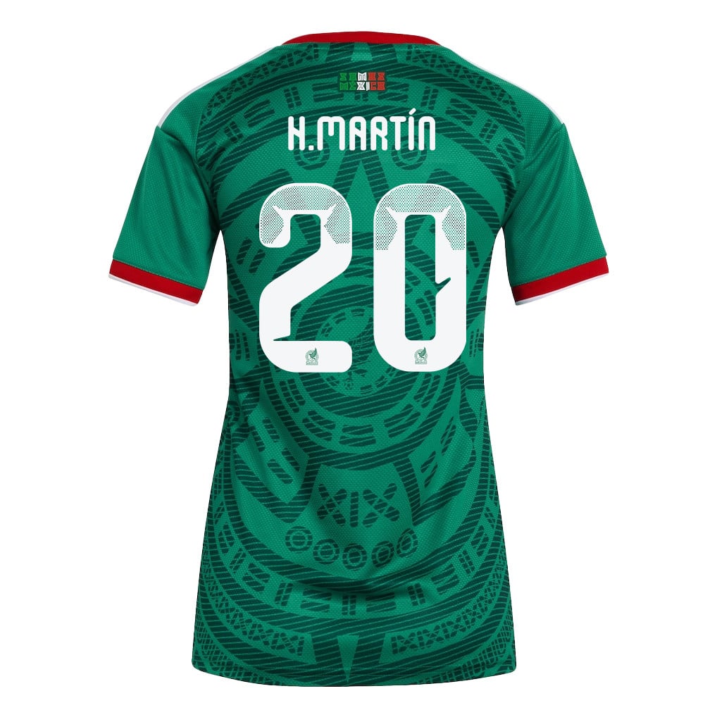 Henry Martín 20 Women's Mexico National Team 2026 Home Jersey - Green