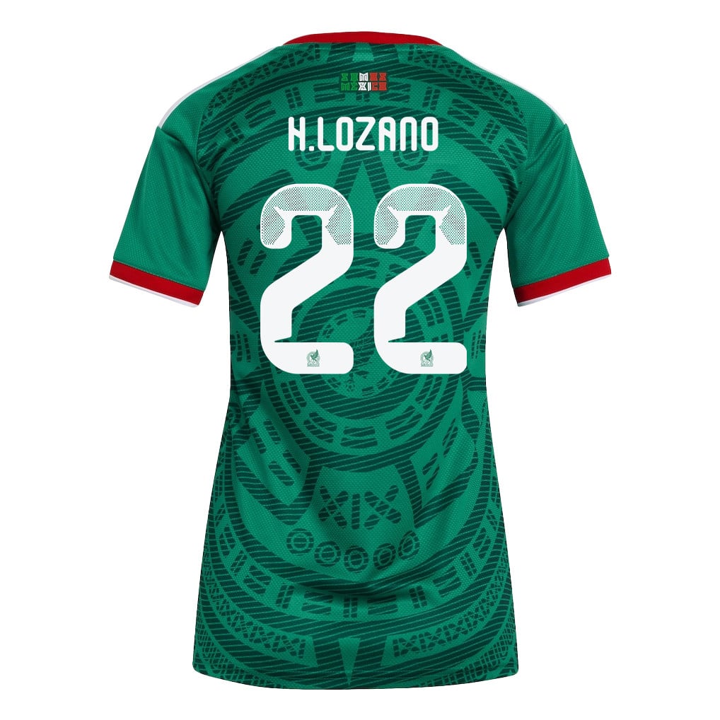 Hirving Lozano 22 Women's Mexico National Team 2026 Home Jersey - Green