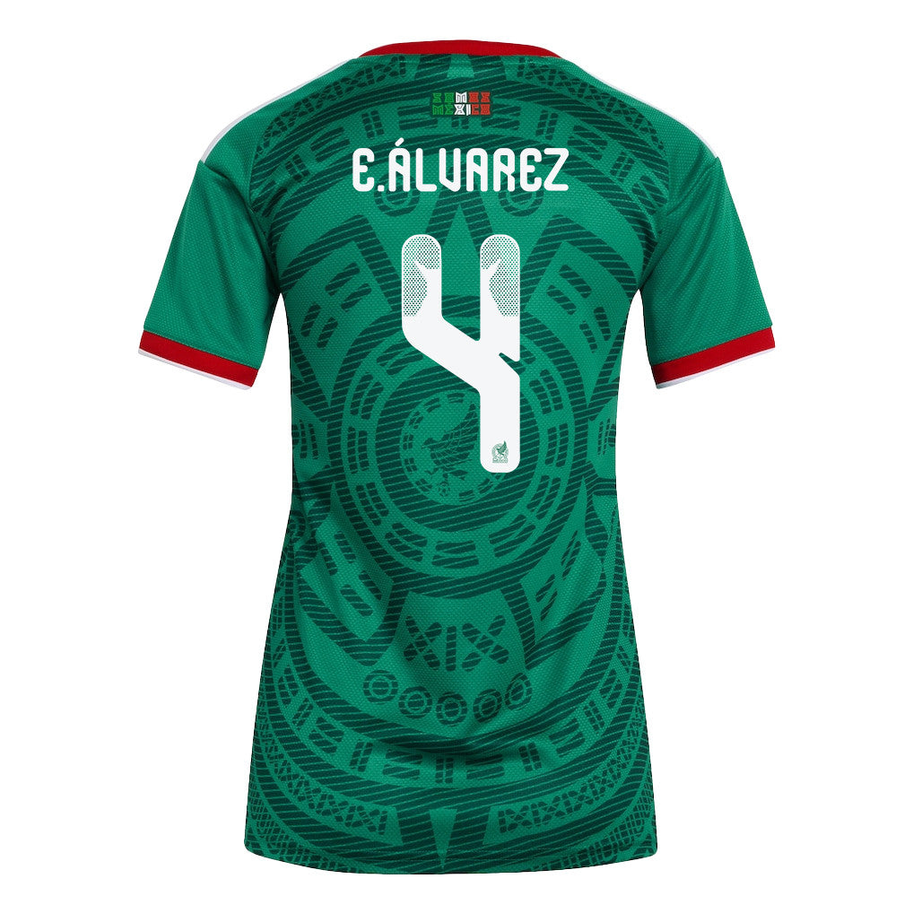Edson Álvarez 4 Women's Mexico National Team 2026 Home Jersey - Green