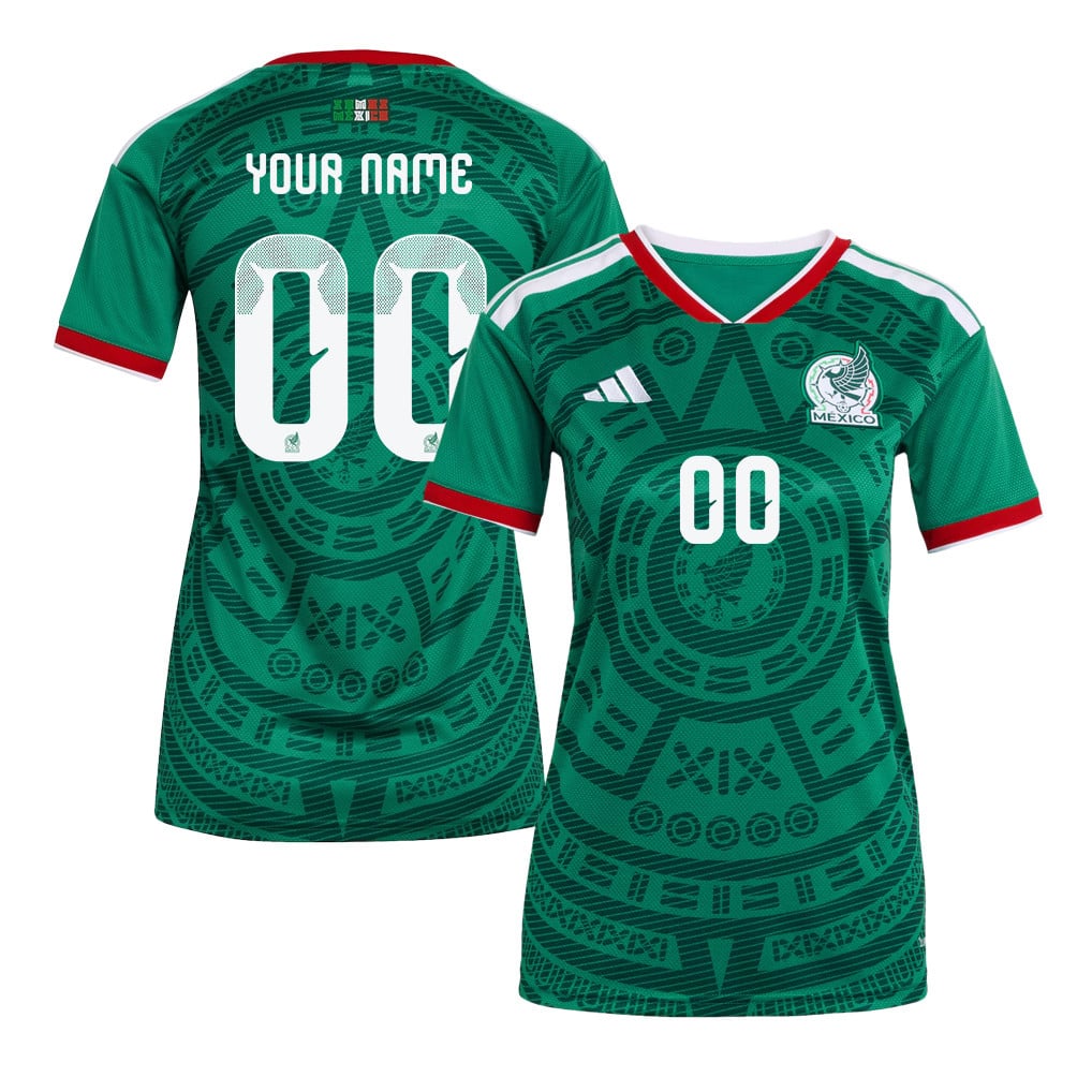 Mexico National Team 2026 Women's Home Jersey - Personalized - Green