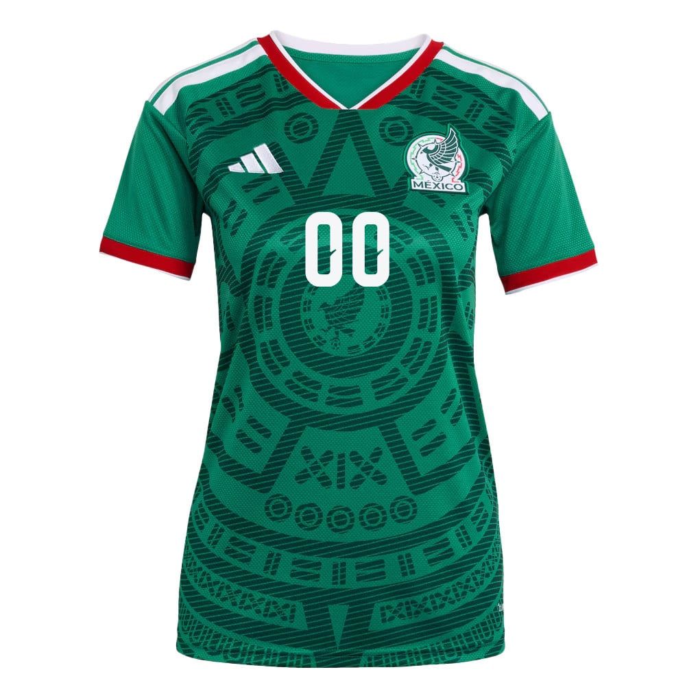 Mexico National Team 2026 Women's Home Jersey - Personalized - Green