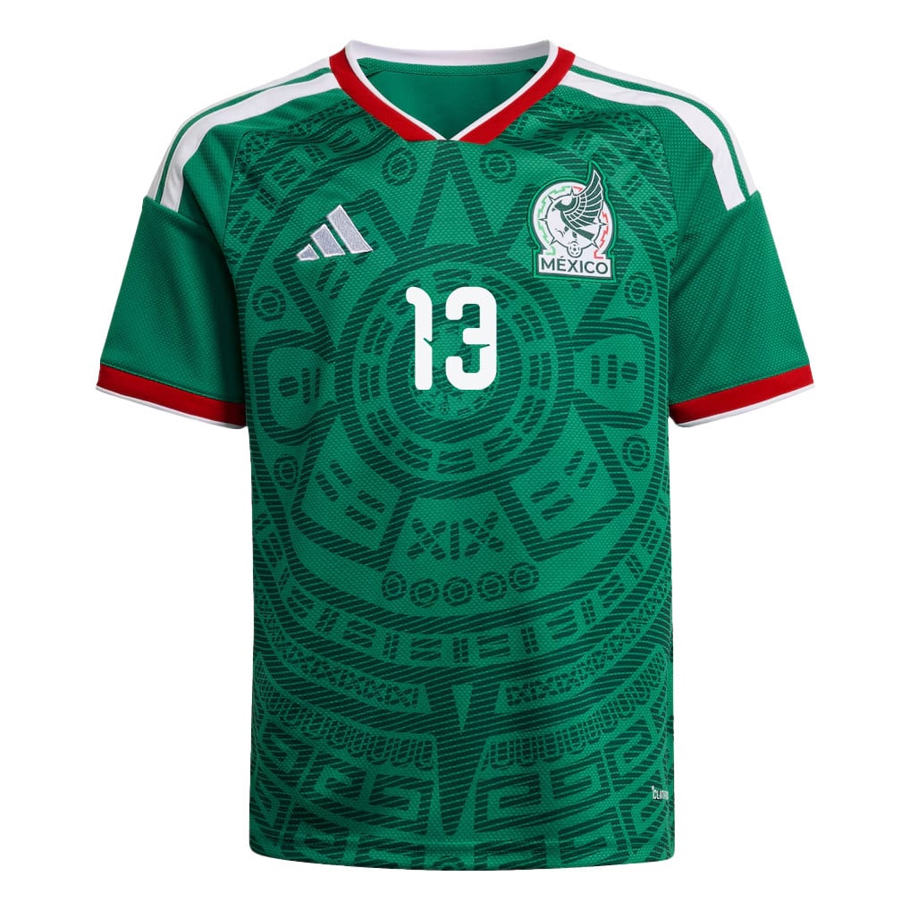 Guillermo Ochoa 13 Youth Mexico National Team 2026 Home Jersey - Green