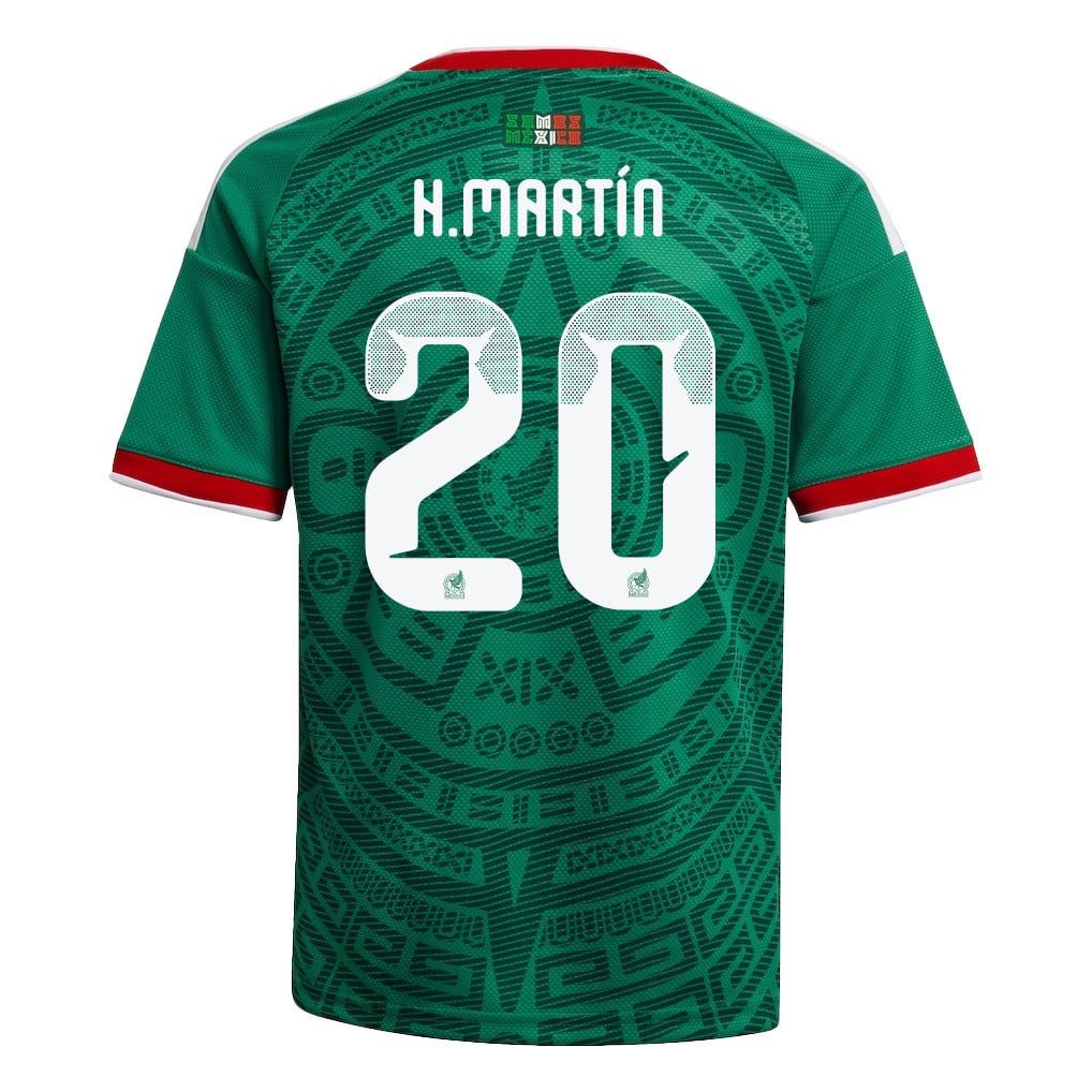 Henry Martín 20 Youth Mexico National Team 2026 Home Jersey - Green