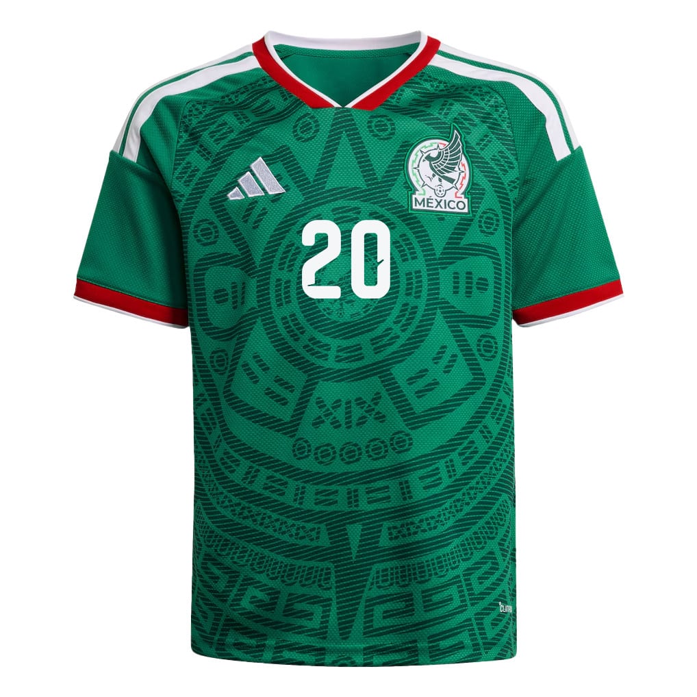 Henry Martín 20 Youth Mexico National Team 2026 Home Jersey - Green