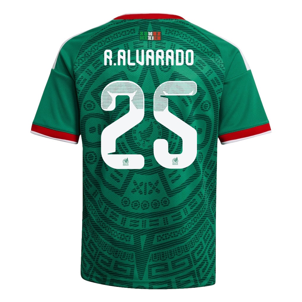 Roberto Alvarado 25 Youth Mexico National Team 2026 Home Jersey - Green