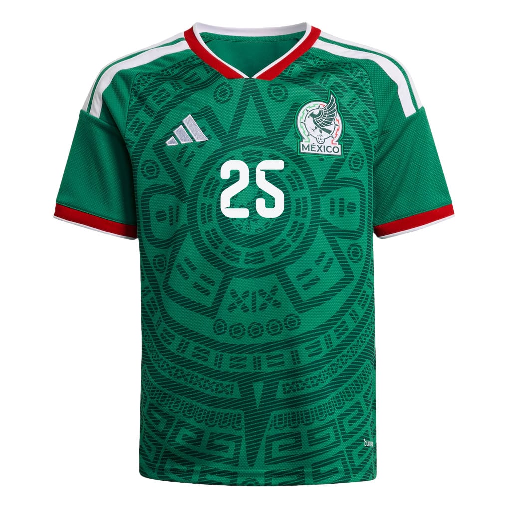 Roberto Alvarado 25 Youth Mexico National Team 2026 Home Jersey - Green