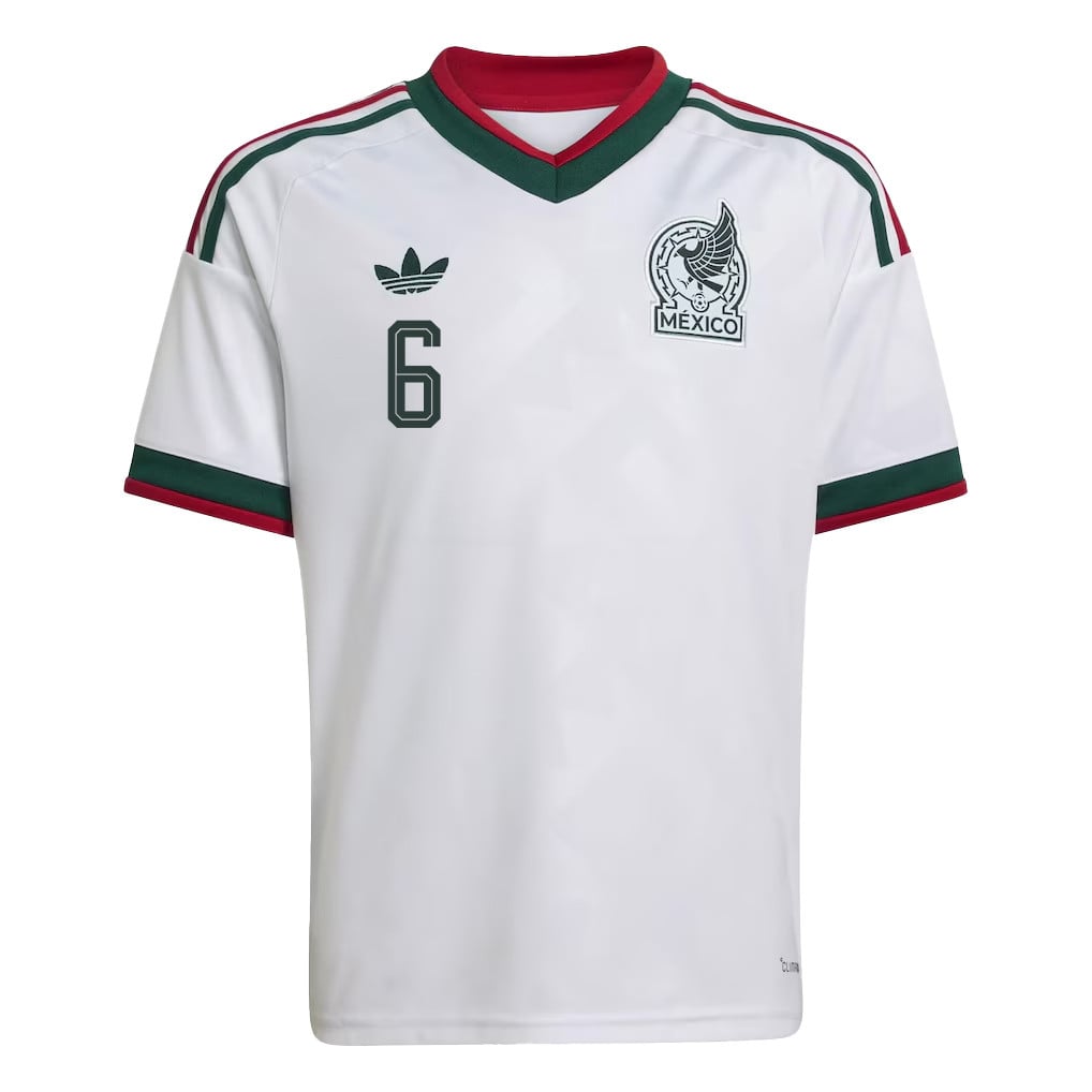 Erik Lira 6 Youth Mexico National Team 2026 Away Jersey - White