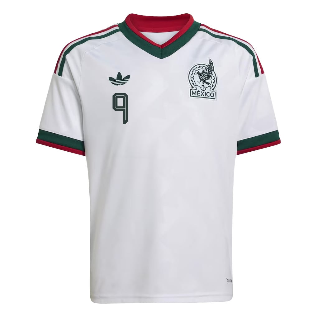 Raúl Jiménez 9 Youth Mexico National Team 2026 Away Jersey - White