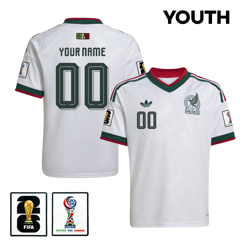 Mexico National Team 2026 Youth Away Jersey - White