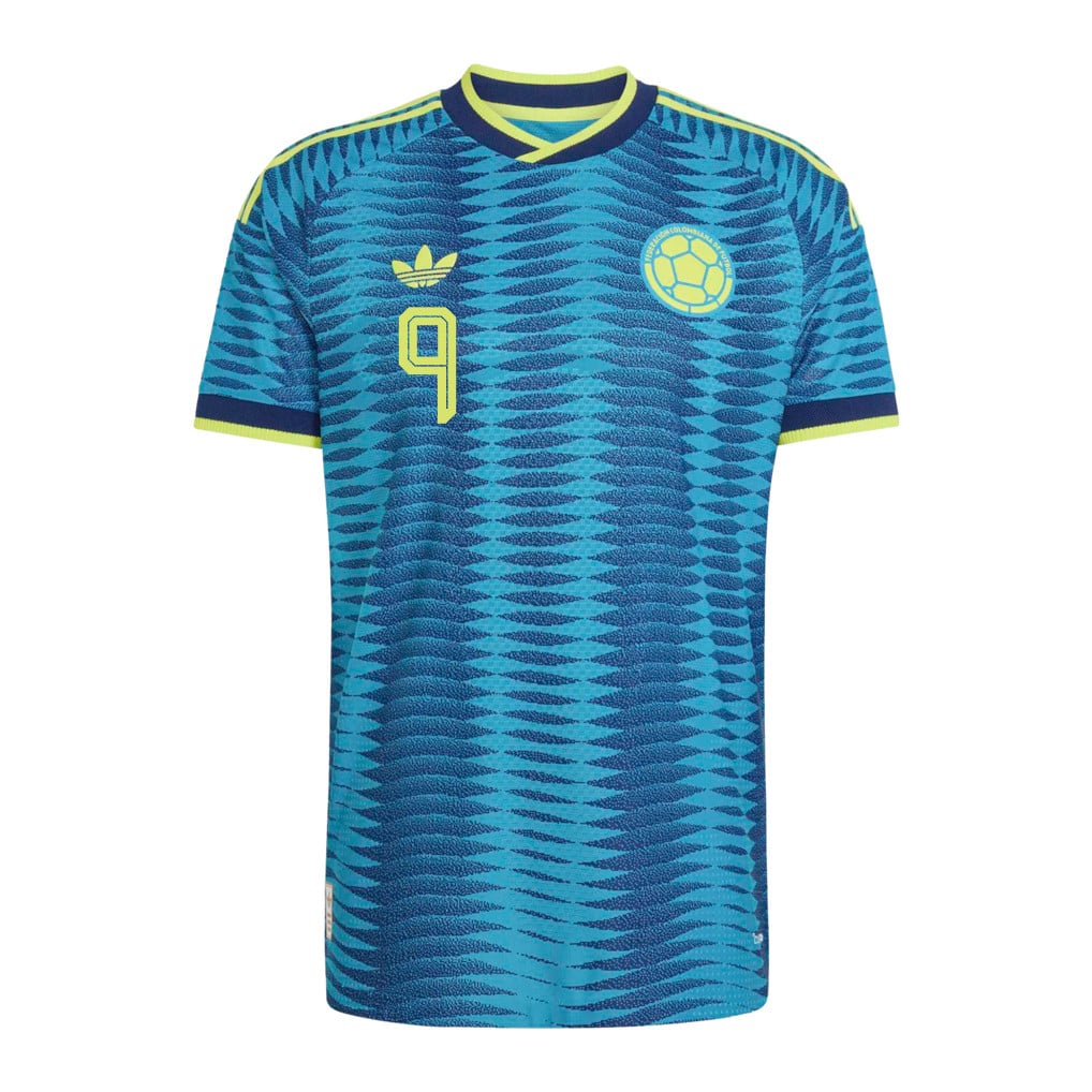 Jhon Córdoba 9 Colombia National Team 2026 Away Jersey - Turquoise, Men