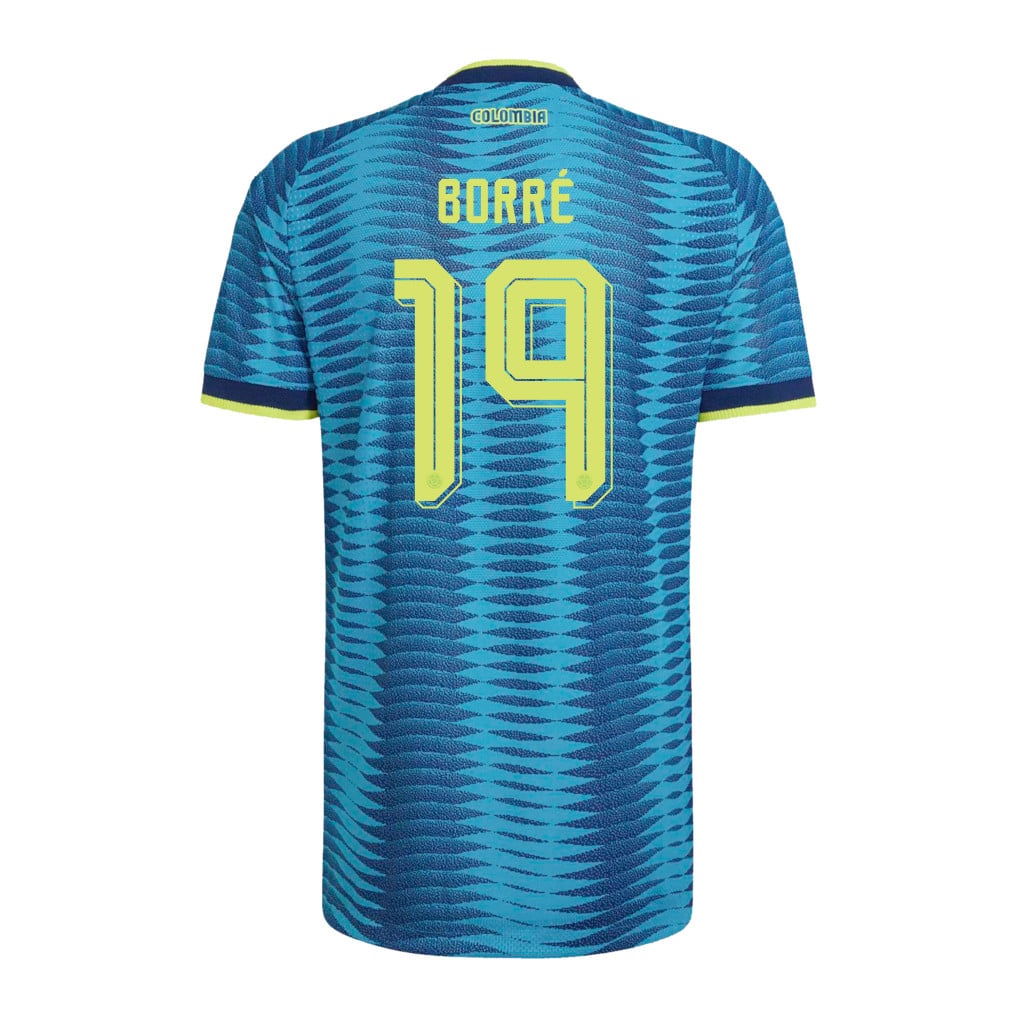 Rafael Borré 19 Colombia National Team 2026 Away Jersey - Turquoise, Men