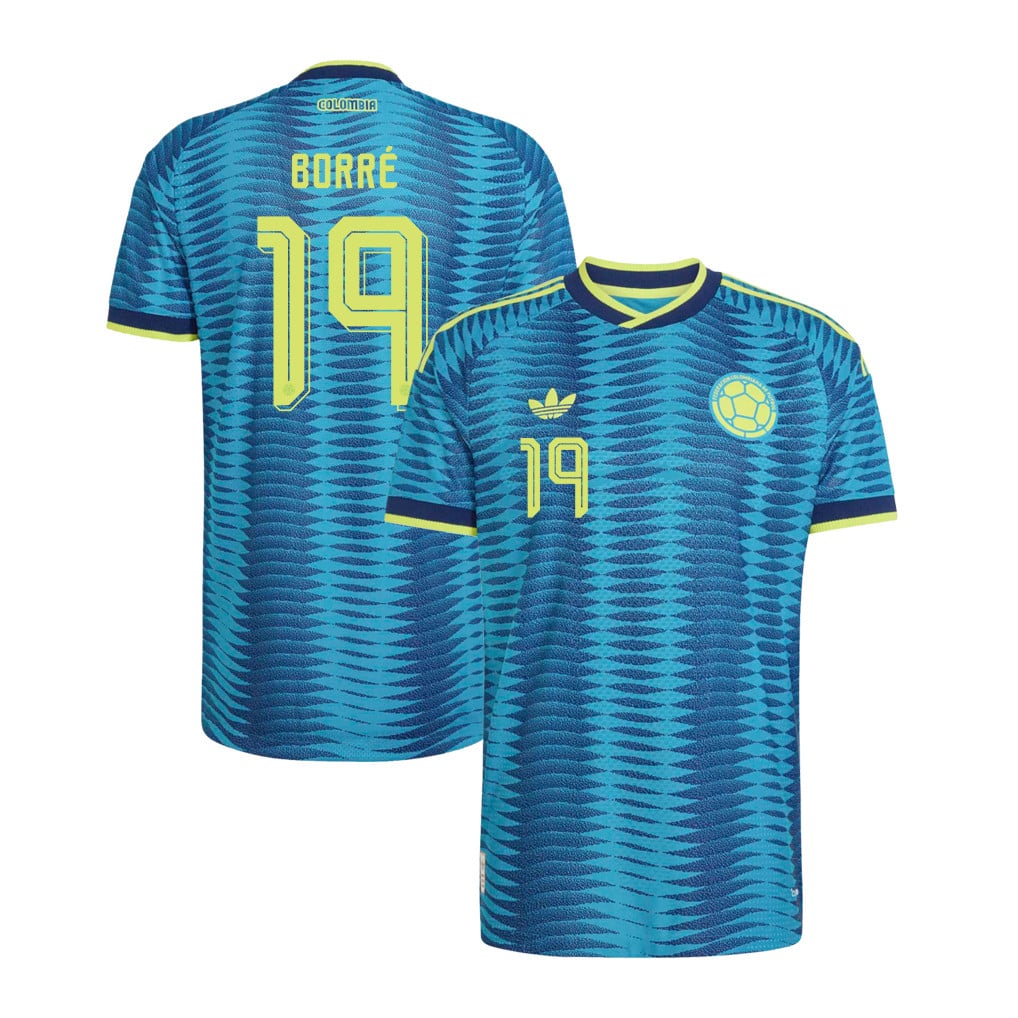 Rafael Borré 19 Colombia National Team 2026 Away Jersey - Turquoise, Men