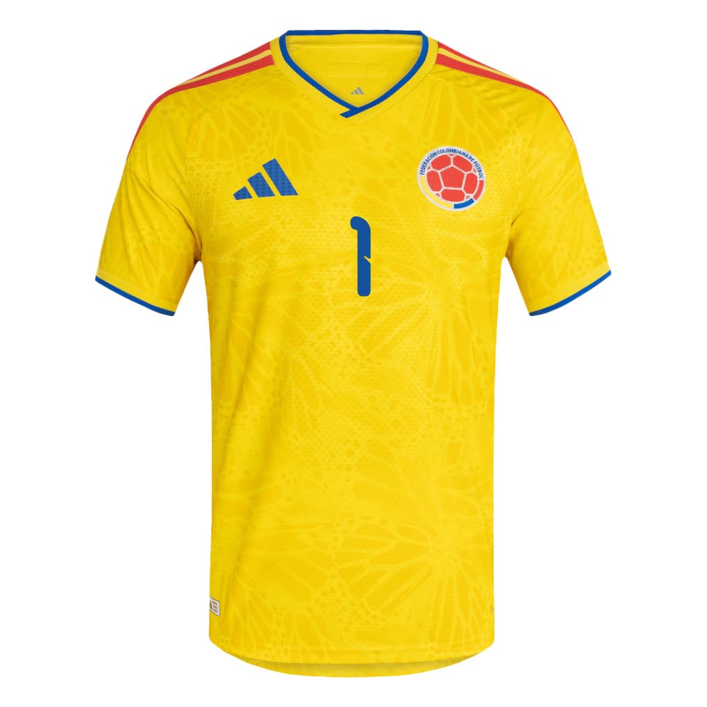 David Ospina 1 Colombia National Team 2026 Home Jersey - Yellow, Men