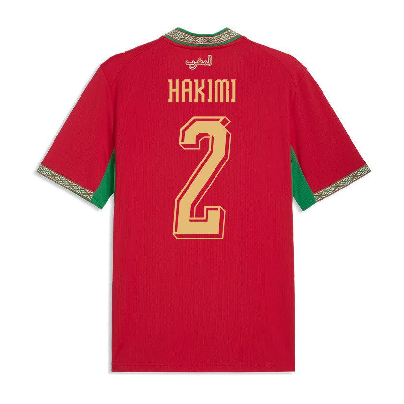 Achraf Hakimi 2 Morocco National Team 2026 Home Jersey - Red, Men