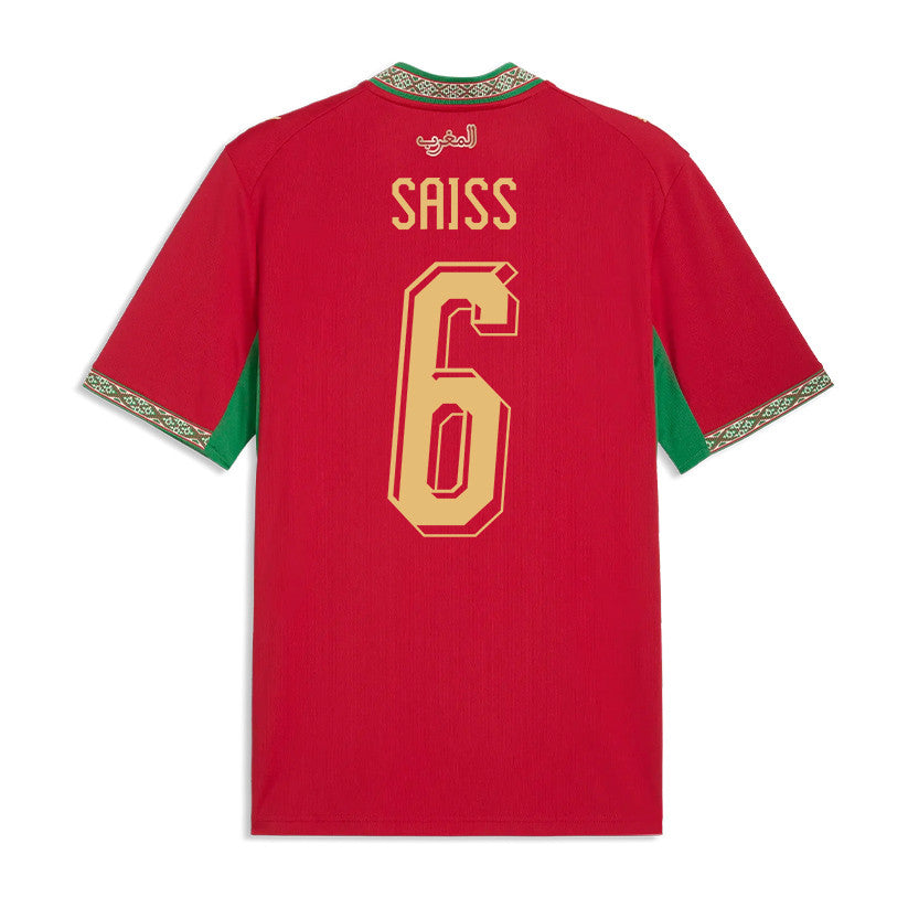 Romain Saïss 6 Morocco National Team 2026 Home Jersey - Red, Men