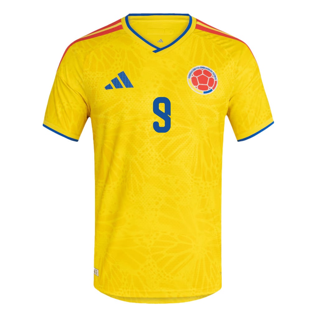 Jhon Córdoba 9 Colombia National Team 2026 Home Jersey - Yellow, Men