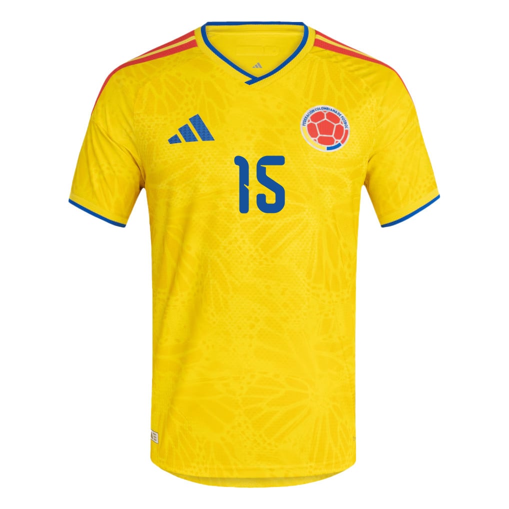 Mateus Uribe 15 Colombia National Team 2026 Home Jersey - Yellow, Men