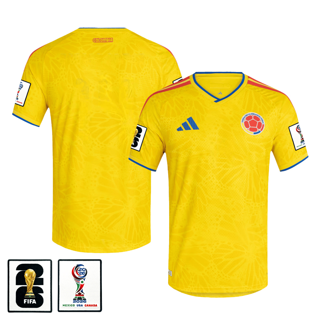 Colombia National Team 2026 x World Cup Patch Home Jersey - Yellow, Men