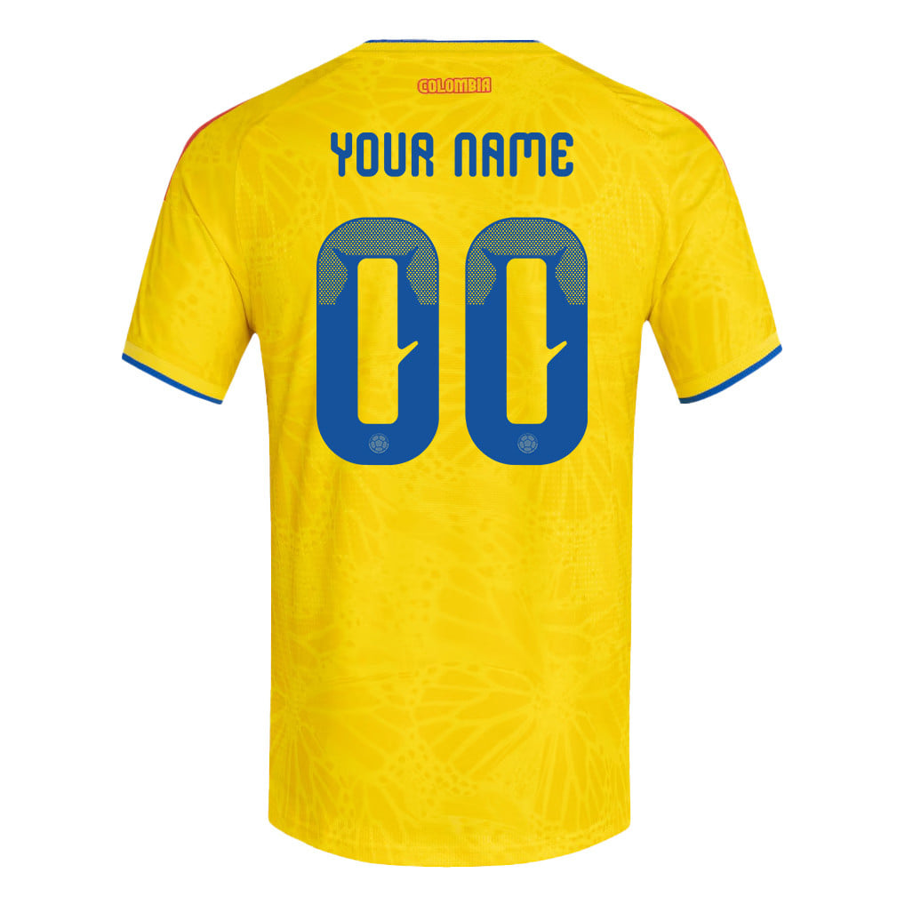 Colombia National Team 2026 Personalized Home Jersey - Yellow, Men
