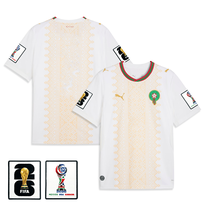 Morocco National Team 2026 Away Jersey - White, Men
