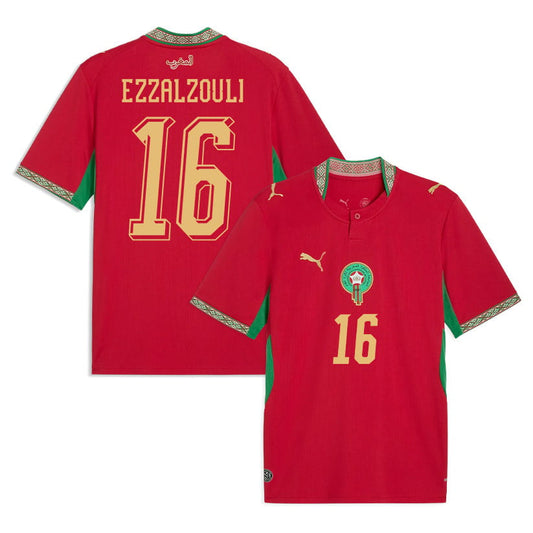 Abde Ezzalzouli 16 Morocco National Team 2026 Home Jersey - Red, Men