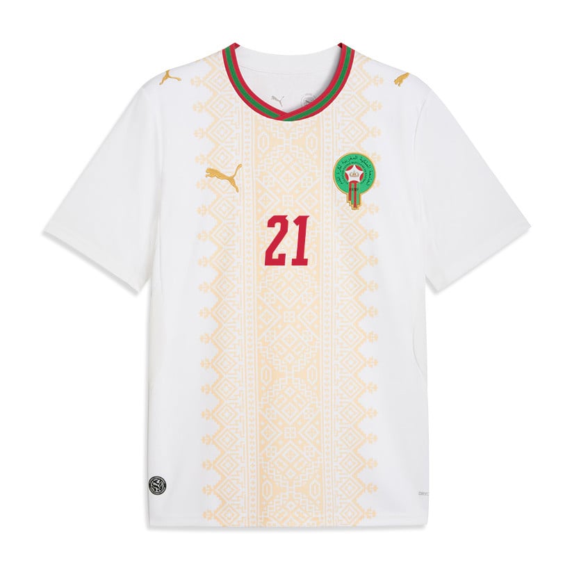 Hamza Igmane 21 Morocco National Team 2026 Away Jersey - White, Men