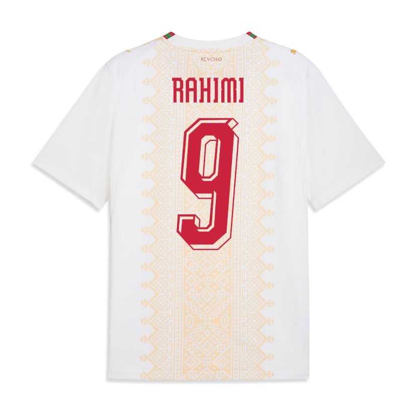 Soufiane Rahimi 9 Morocco National Team 2026 Away Jersey - White, Men