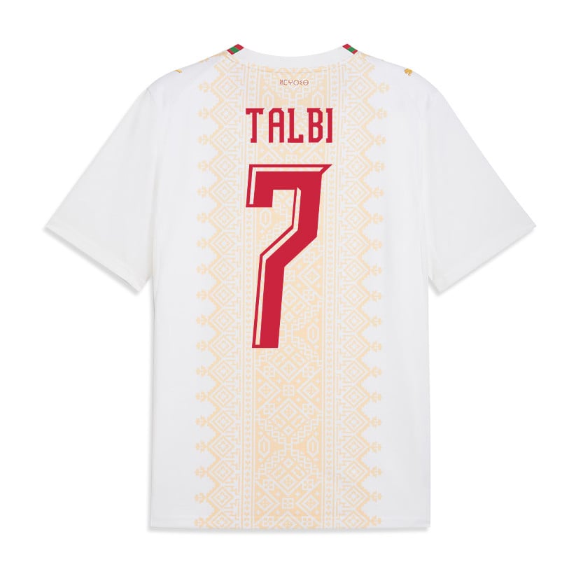 Chemsdine Talbi 7 Morocco National Team 2026 Away Jersey - White, Men