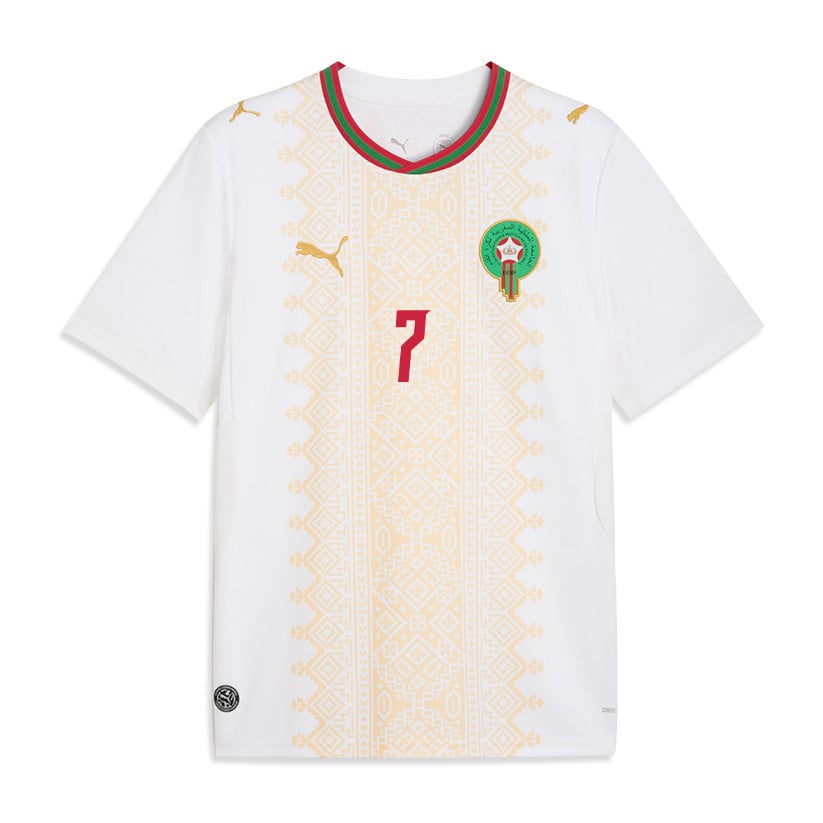 Chemsdine Talbi 7 Morocco National Team 2026 Away Jersey - White, Men