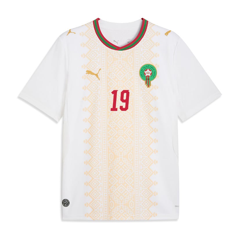Youssef En-Nesyri 19 Morocco National Team 2026 Away Jersey - White, Men