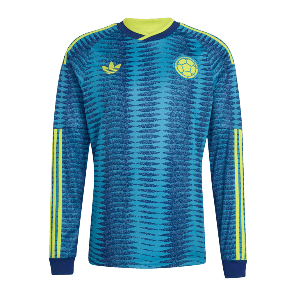 Colombia National Team 2026 Away Long Sleeve Jersey - Turquoise