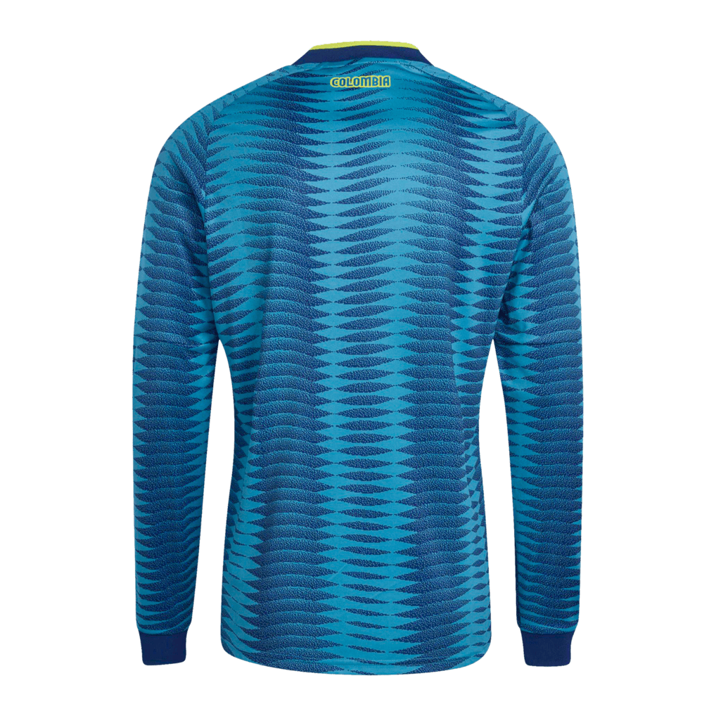 Colombia National Team 2026 Away Long Sleeve Jersey - Turquoise