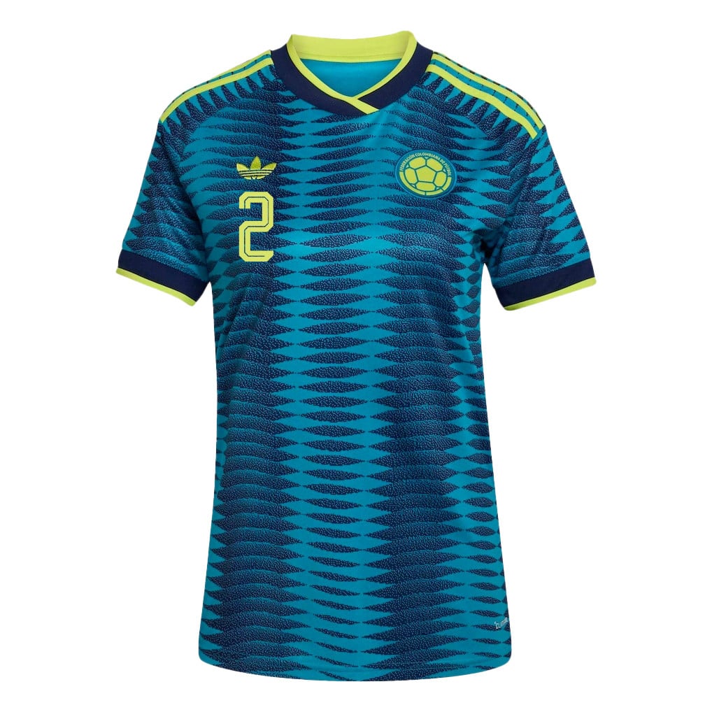 Daniel Muñoz 2 Women's Colombia National Team 2026 Away Jersey - Turquoise