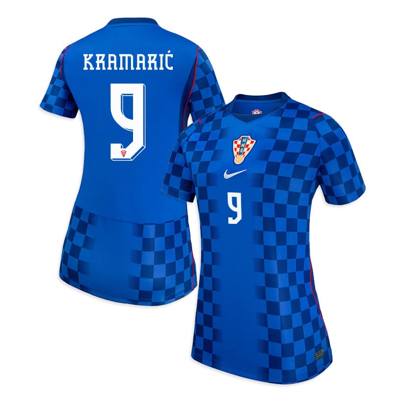 Andrej Kramarić 9 Women's Croatia National Team 2026 Away Jersey - Blue