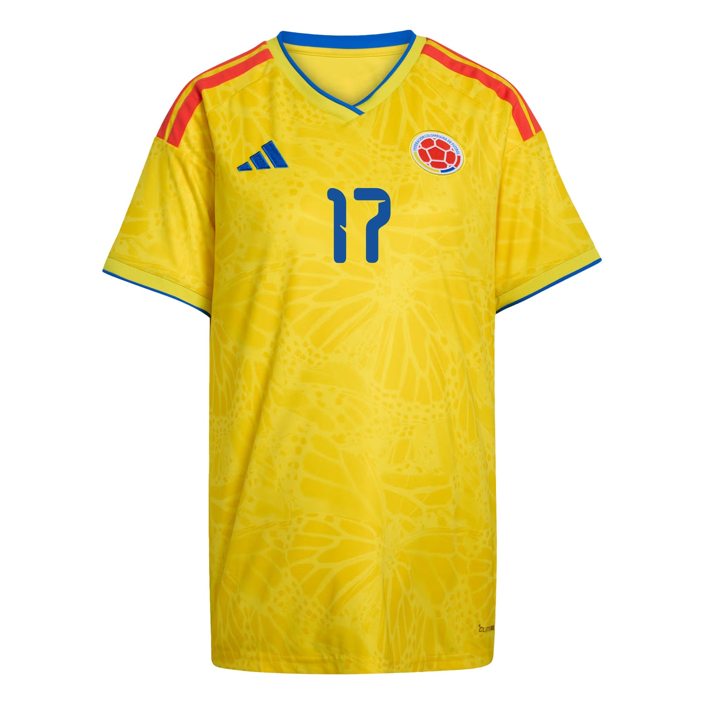 Johan Mojica 17 Women's Colombia National Team 2026 Home Jersey - Yellow