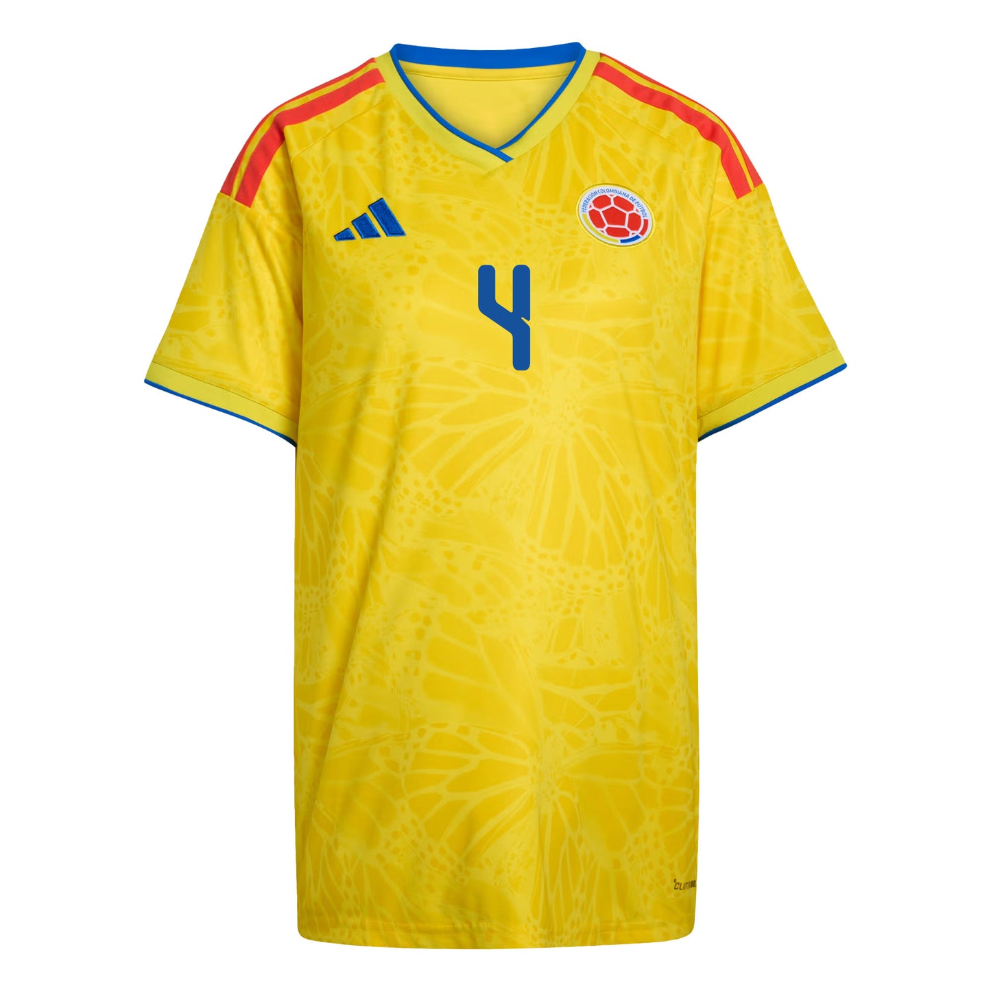 Davinson Sánchez 4 Women's Colombia National Team 2026 Home Jersey - Yellow