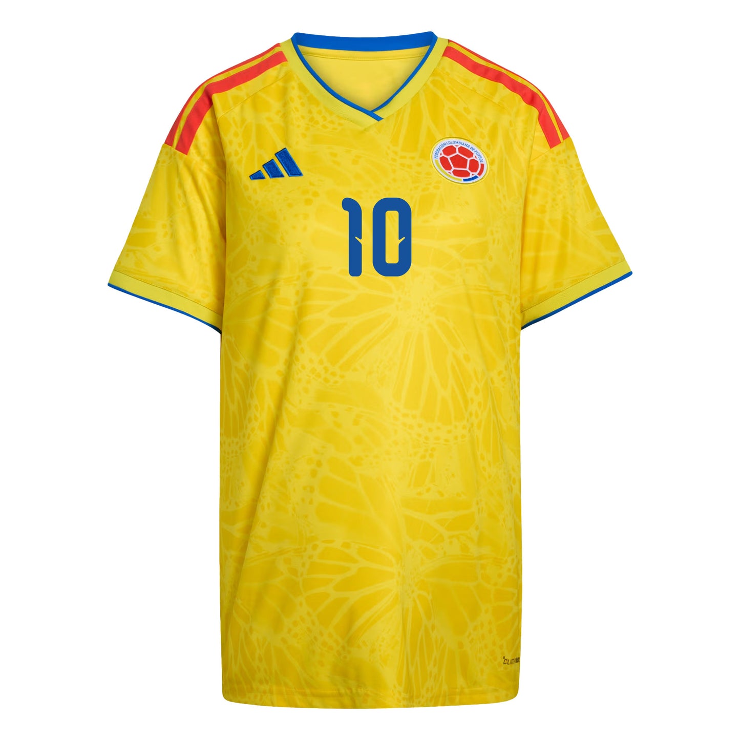 James Rodriguez 10 Women's Colombia National Team 2026 Home Jersey - Yellow