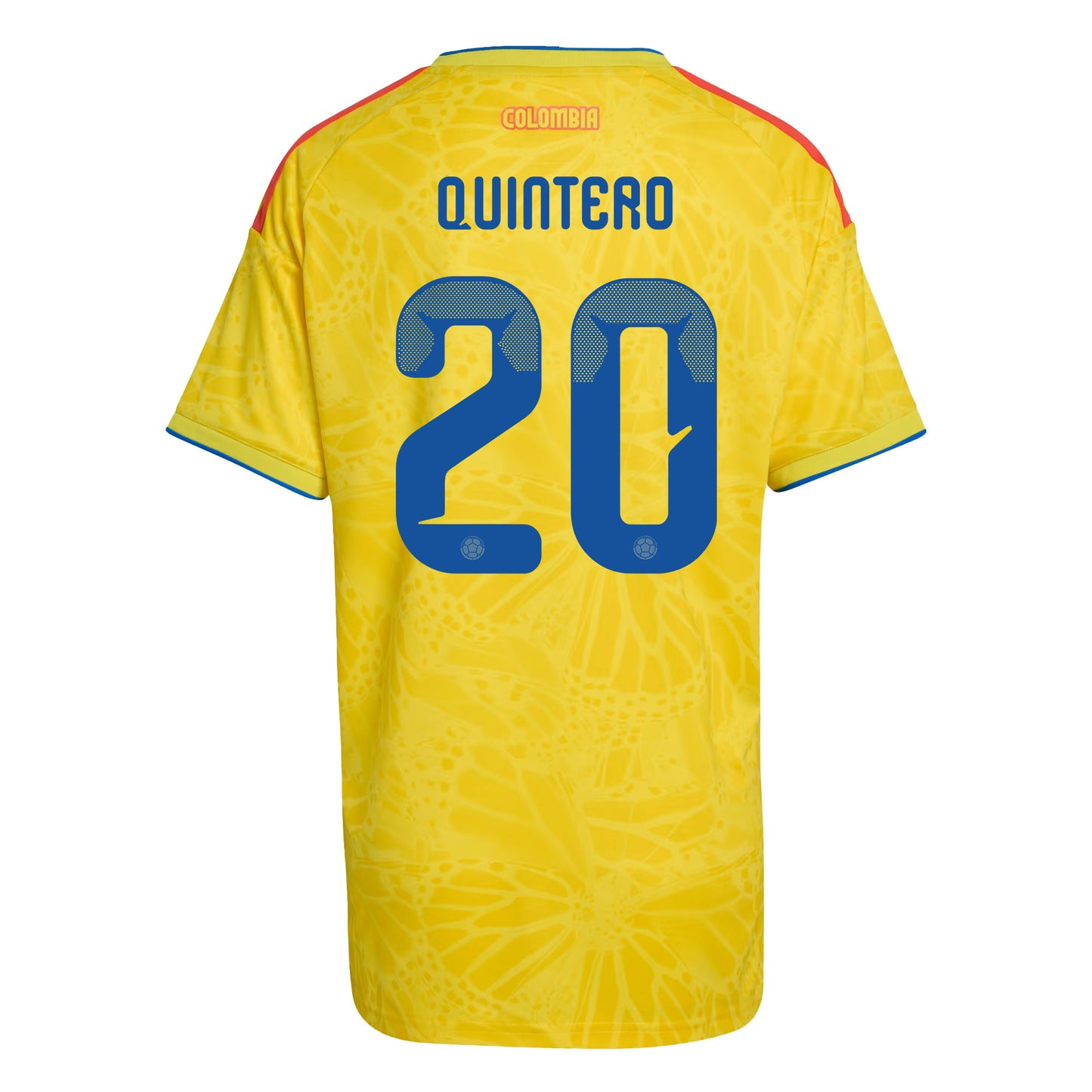 Juan Fernando Quintero 20 Women's Colombia National Team 2026 Home Jersey - Yellow