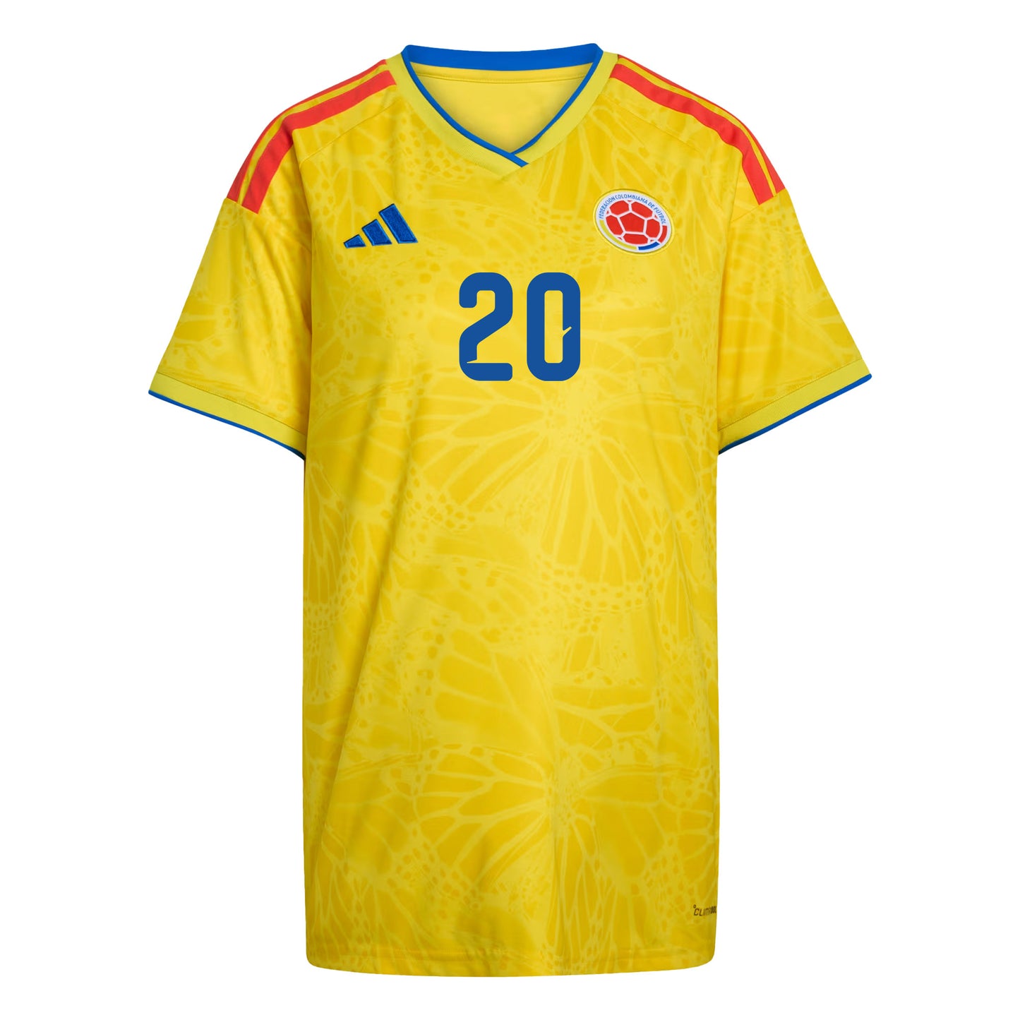 Juan Fernando Quintero 20 Women's Colombia National Team 2026 Home Jersey - Yellow